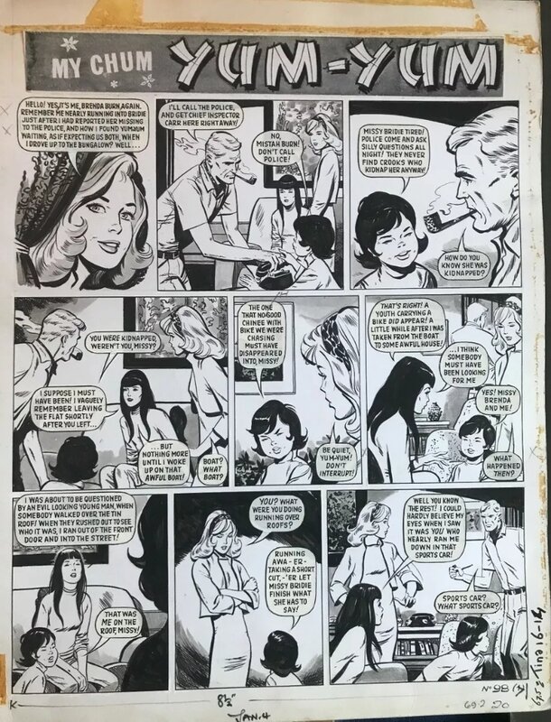 My chum Yum-Yum par Georges Lévis, Jean Sidobre, Nobby Clark - Planche originale