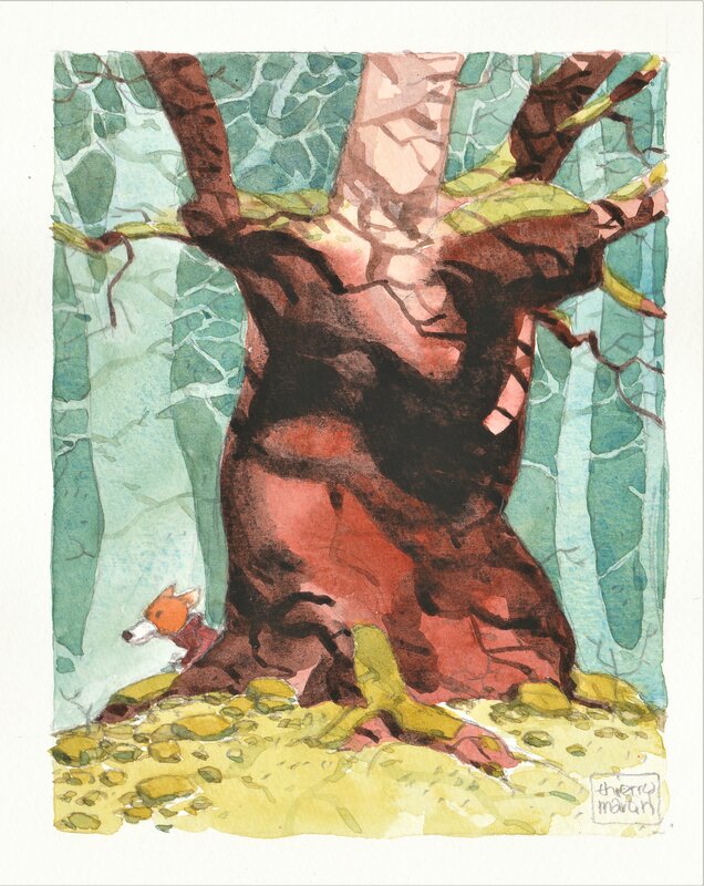 Renard by Thierry Martin - Original Illustration