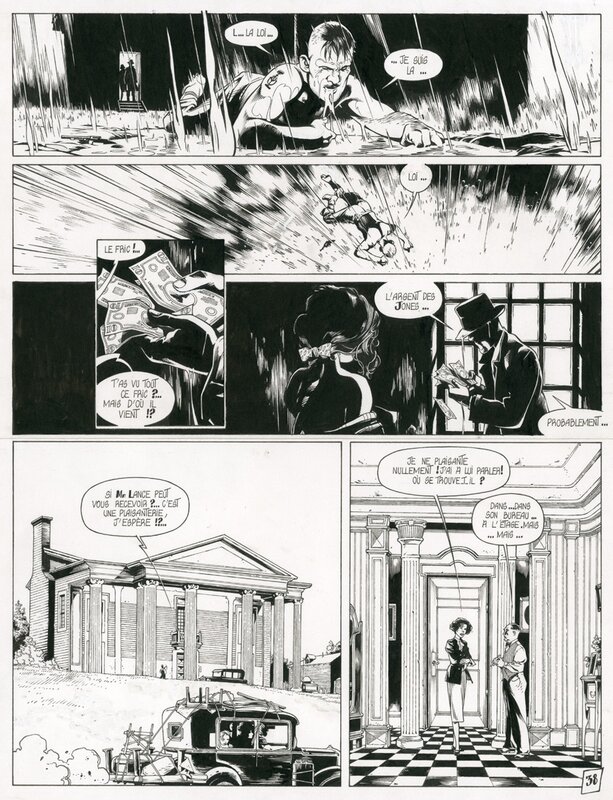 Hugues Labiano, Dixie Road Tome 2 Planche 38 - Planche originale