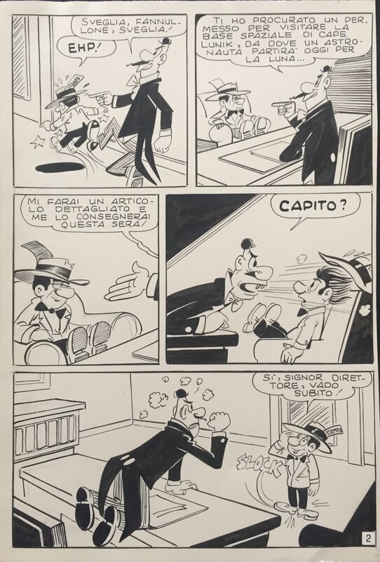 Teddy Sberla par Antonio Terenghi - Planche originale