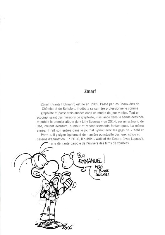 Ztnarf, Dédicace La galerie des gaffes - 60 auteurs rendent hommage à Gaston Lagaffe - Dédicace