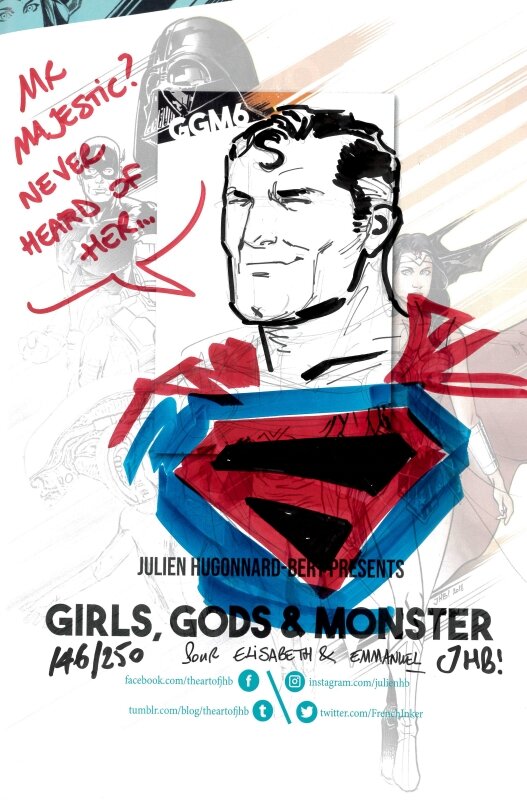 Julien Hugonnard-Bert, Dédicace Girls, Gods & Monsters : Superman - Sketch