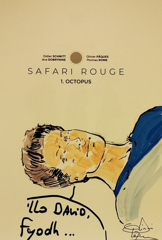 Safari rouge 1 par Olivier Pâques - Dédicace