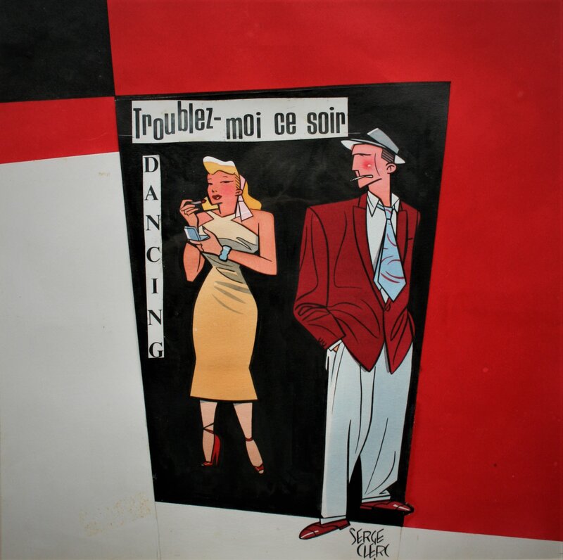 Serge Clerc, Troublez-moi ce soir - Original art