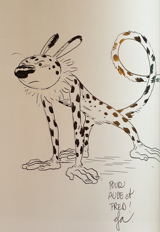 Dedicace de Efa dans Marsupilami - Des histoires courtes par...tome 2 - Sketch