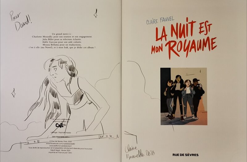 Claire Fauvel, La nuit est mon royaume - Dédicace