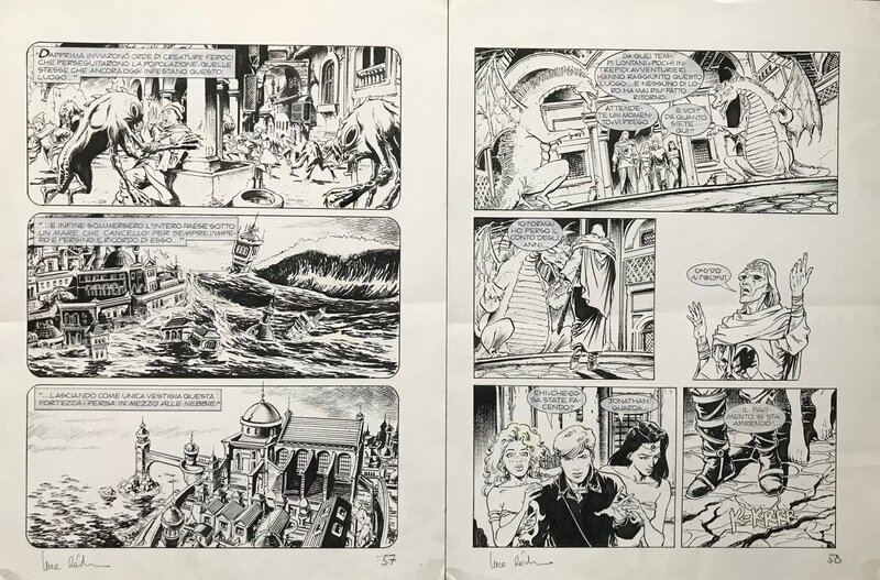 Luca Raimondi, Jonathan Steele p 57 & 58 - Comic Strip