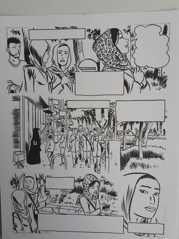 Deloupy, Love story à l'iranienne - Comic Strip