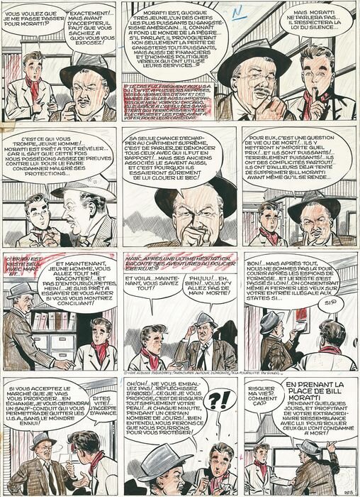 Eddy Paape, Jean-Michel Charlier, Marc Dacier n° 3, « Au-delà du Pacifique », planche 5, 1959. - Comic Strip