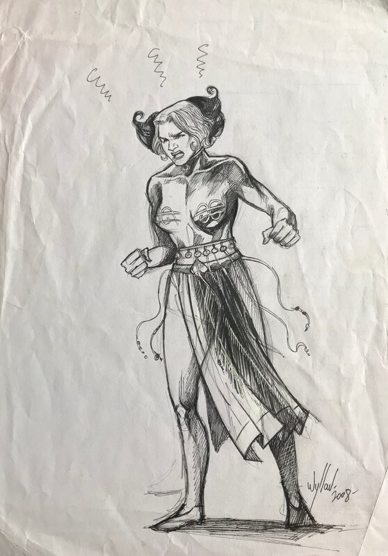 Femme en colère by Willow - Sketch