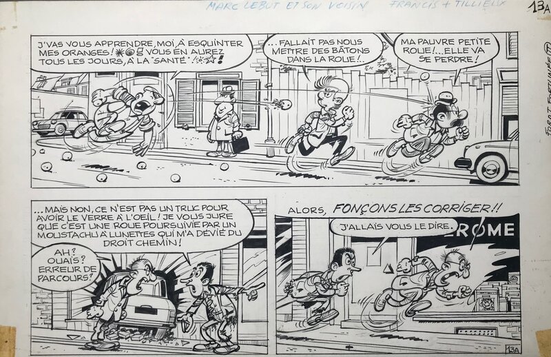 Francis, Marc Lebut et son voisin - Ford T fortunée pl 13 A - Comic Strip