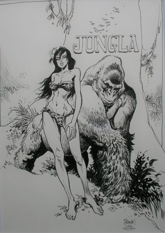 Jungla by Frank Pé - Original Illustration