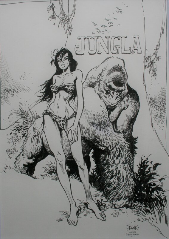 Jungla par Frank Pé - Illustration originale