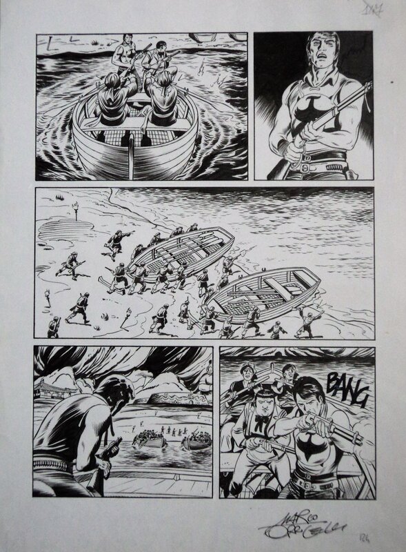 Zagor pl 124 par Marco Torricelli - Planche originale