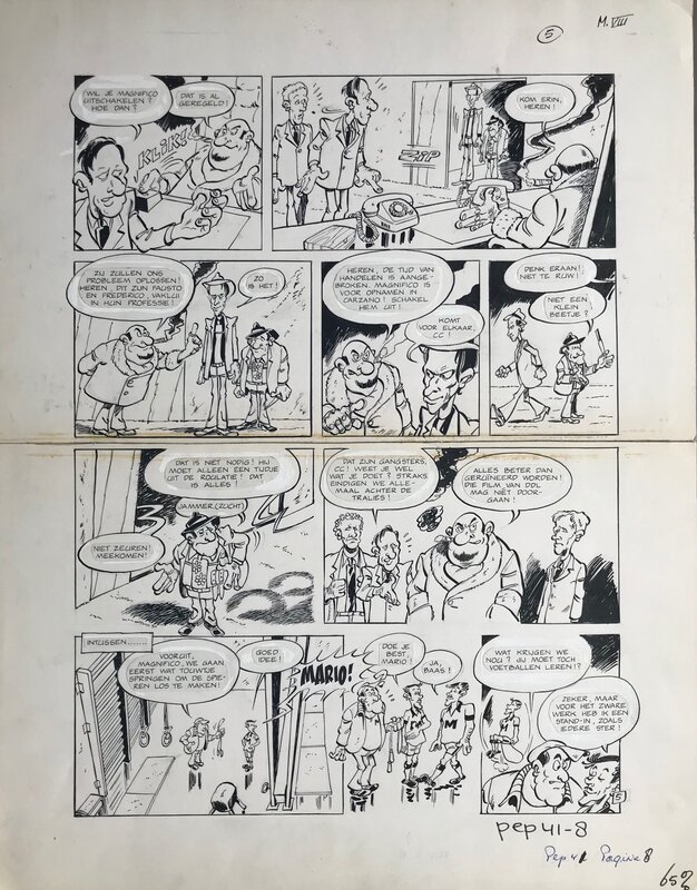 Dino Attanasio, Annonce Johnny Goodbye dans le journal Pep n° 41 p 8 - Comic Strip