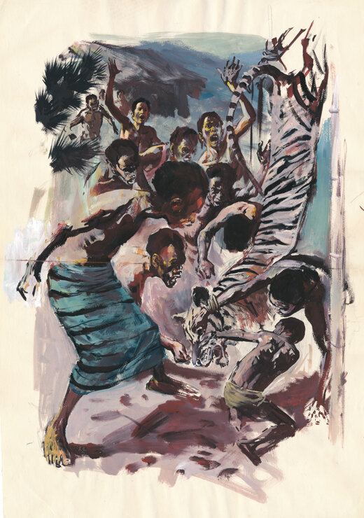 René Follet | 1963 | Koude oorlog in Samaya 6 [prelim] - Original art