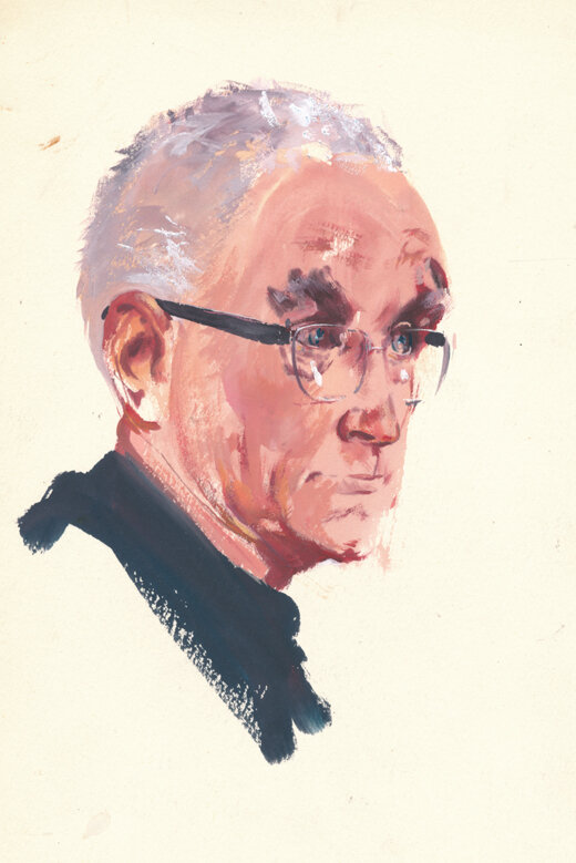 René Follet | 1965 (ca) | Portrait of a man - Illustration originale