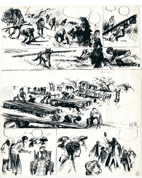 René Follet | 1972 | Zingari: La crue - Œuvre originale
