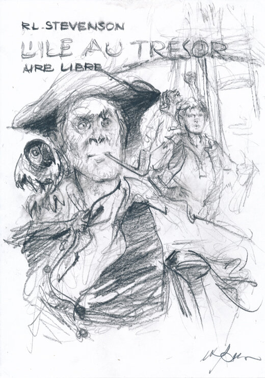 René Follet | 2013 | L'île au trésor: etude couverture (4) - Original art