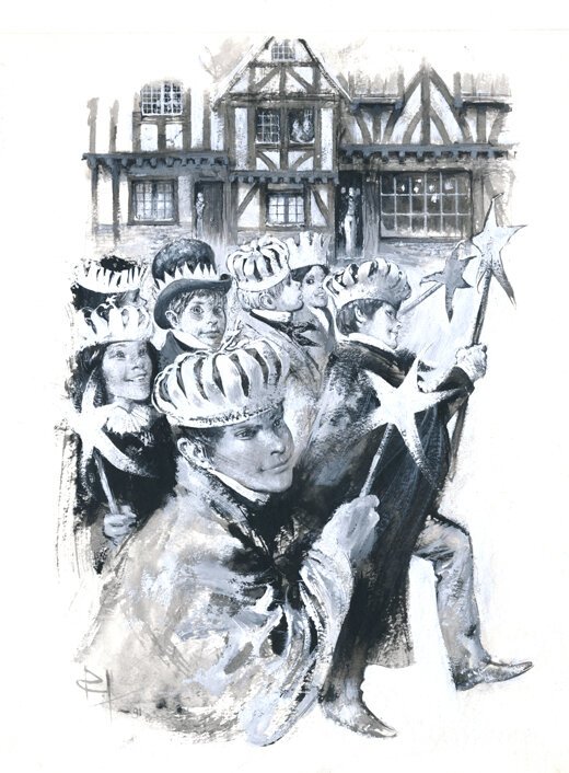 René Follet | 1992 | Les joyeux contes dIngoldsby: Les fetes des roi - Original Illustration