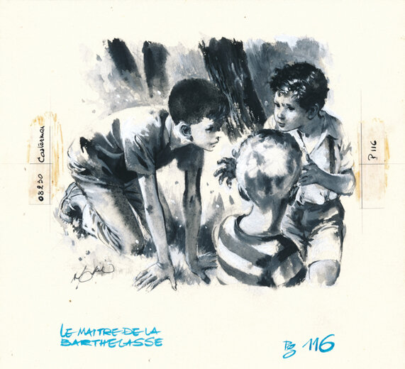 René Follet | 1964 | Le maître de la Barthelasse 116 - Illustration originale