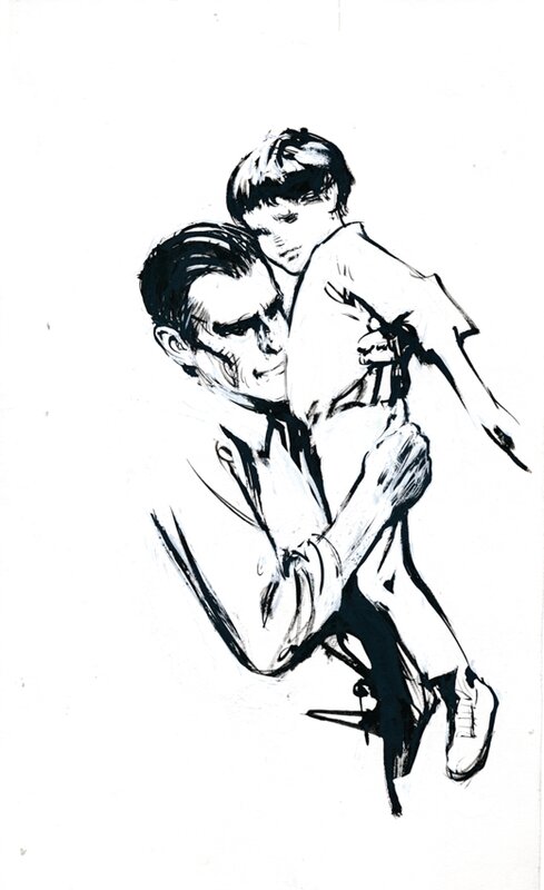 René Follet | 2000 (ca) | Père et fils - Original Illustration