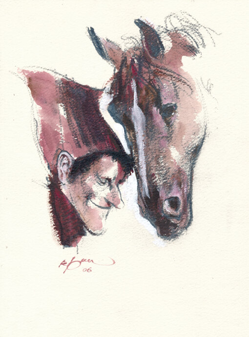 René Follet | 2006 | Les zingari - Original Illustration