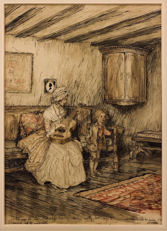 En vente - The Vicar of Wakefield by Arthur Rackham - Illustration originale