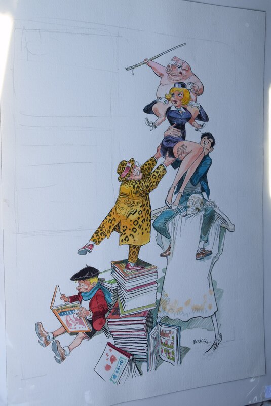 François Boucq, Affiche du festival BD Huy 2002 - Original Illustration