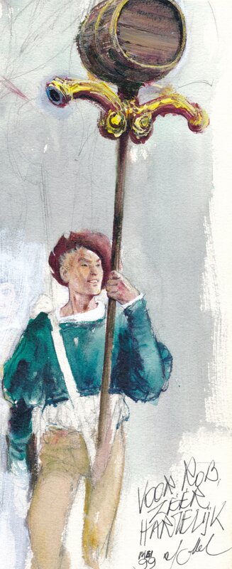 René Follet | 1998 | Ommegang 34-35 - Original art