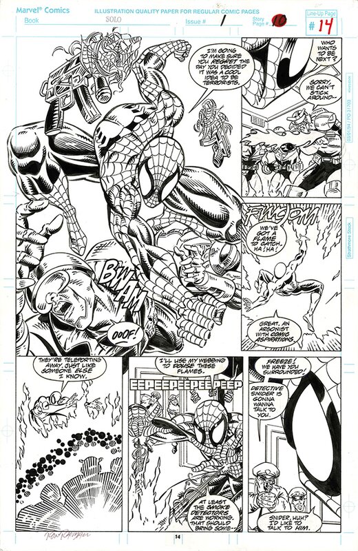 Ron Randall, Sam De La Rosa, Eric Fein, Solo - Issue #1 planche 14 (Spider-Man) - Comic Strip