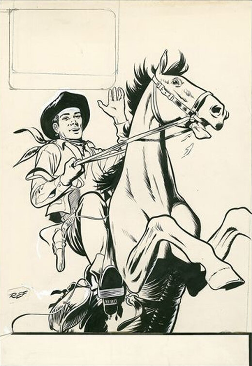 René Follet | 1954 | Tintin: Rocky Bill - Original Cover