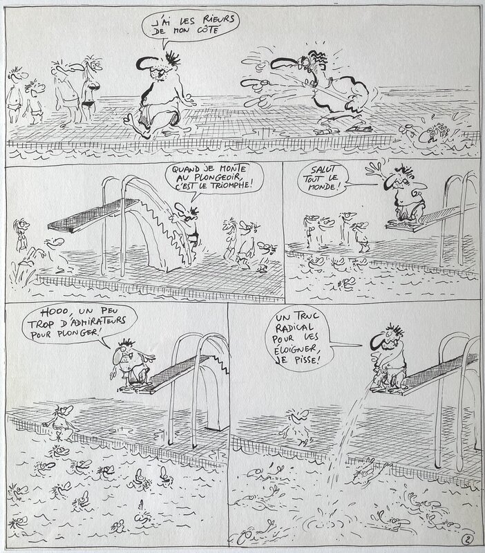 Jean-Marc Reiser, Gros Dégueulasse -  Piscine x3 - Comic Strip