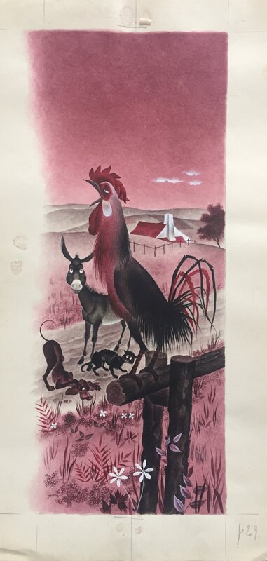 Illustration par Jean-Léon Huens - Illustration originale