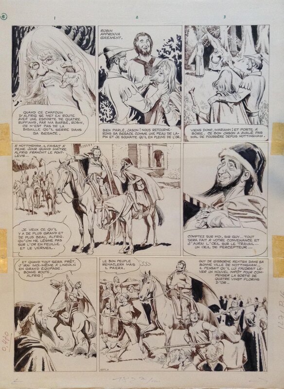Robin des bois par Eduardo Coelho, Jean Ollivier - Planche originale