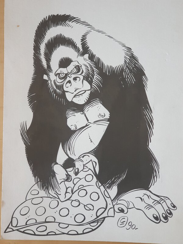 Gorille par Crisse - Illustration originale