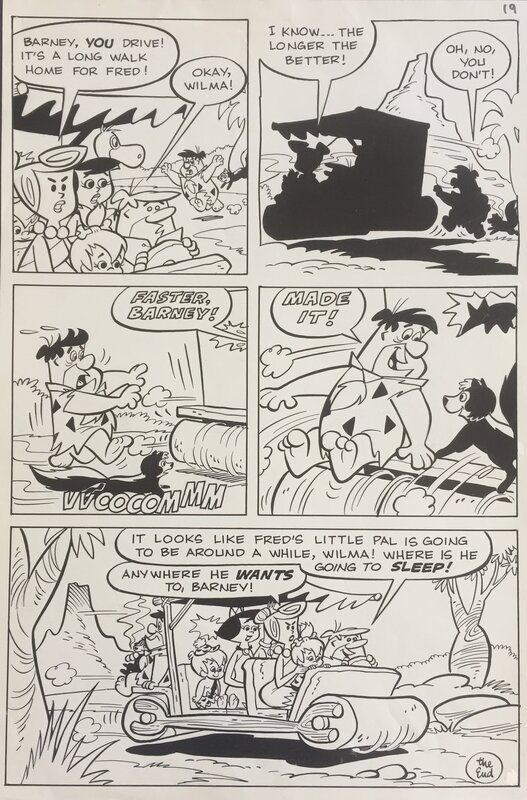 The Flinstones par Hanna & Barbera - Planche originale