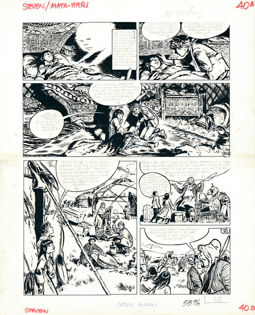 René Follet | 1980-1981 | Steven Severijn: Rozen voor Mata-Hari 40 - Comic Strip