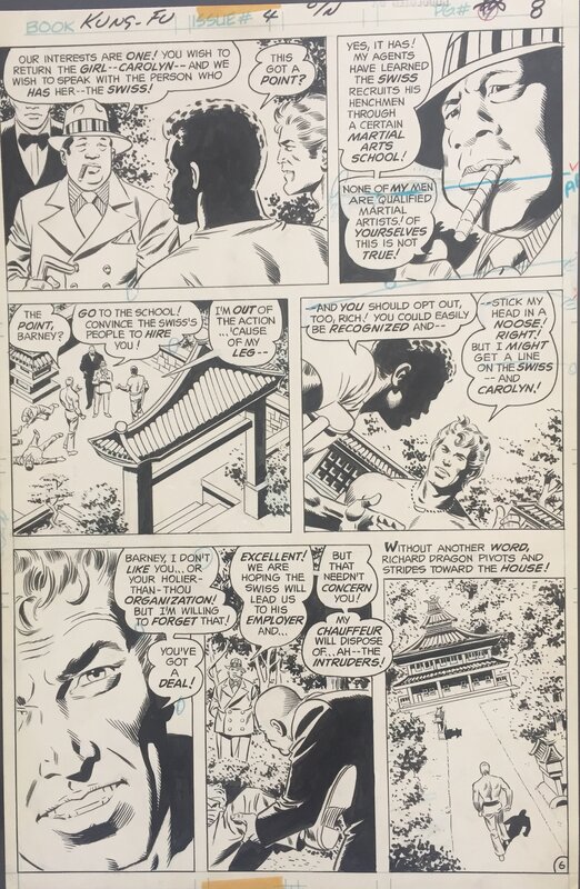 Ric Estrada, Wally Wood, Denny O'Neill, Jim Dennis, Richard Dragon Kung-Fu Fighter - Planche originale