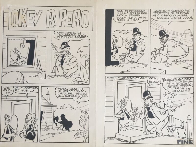 Okey Papero par Mario Sbatella - Planche originale