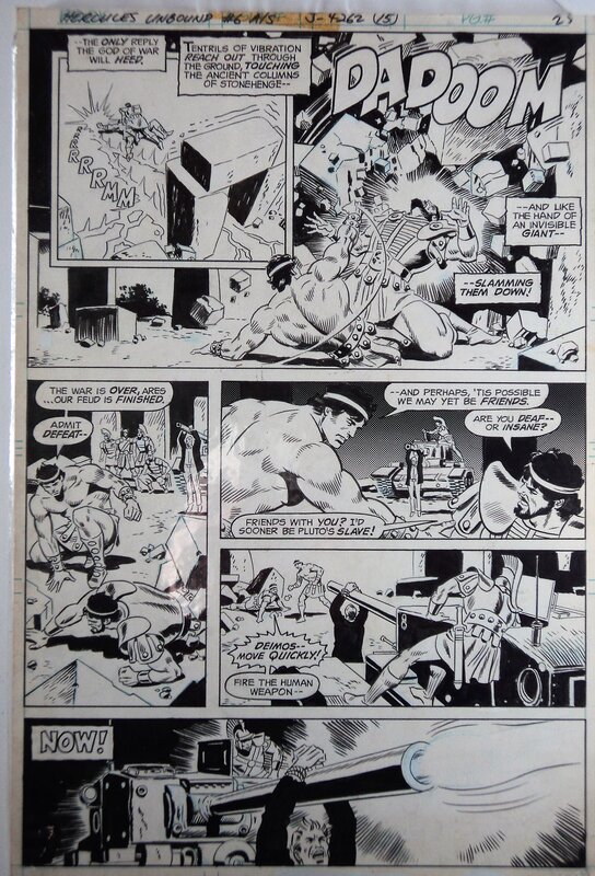 Wally Wood, José Luís García Lopez, Hercules unbound n° 6 pl 23 - Planche originale