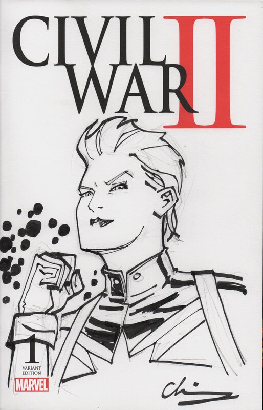 Captain Marvel par Cliff Chiang - Dédicace