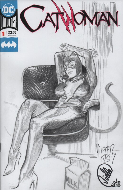 Catwoman par Viktor Kalvachev - Illustration originale