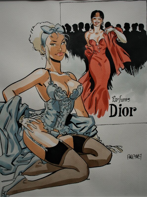 Parfum Dior by Félix Meynet - Original Illustration