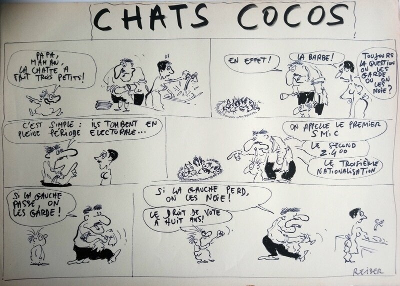 Les chats by Jean-Marc Reiser - Comic Strip