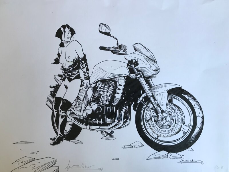 Jean-Marc Stalner, Pin up des faiseurs de nuées - Original Illustration