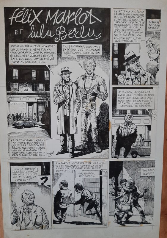 Peter Glay, Félix Marlot et Lulu Berlu - Comic Strip