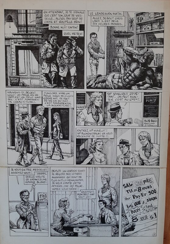 Peter Glay, Félix Marlot et Lulu Berlu - Planche originale