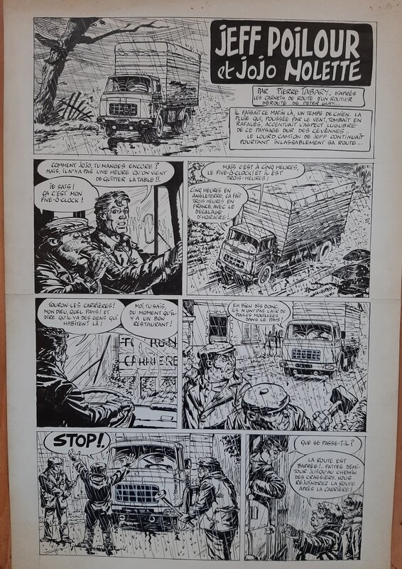 Peter Glay, Jeff poilour et Jojo molette - Comic Strip