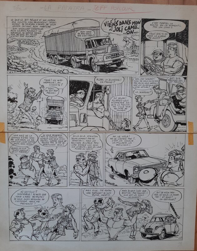 Peter Glay, Jeff poilour - La Patatra - Comic Strip